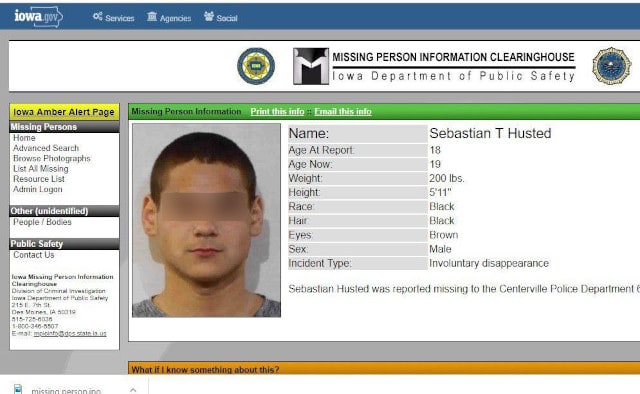 FBI pátrání Sebastian